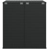 Dynbox PE-rotting svart vidaXL 100 x 97.5 x 104 cm – miniatyr 5
