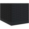 Dynbox PE-rotting svart vidaXL 100 x 97.5 x 104 cm – miniatyr 8