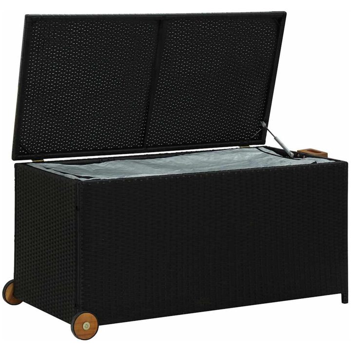 Dynbox svart 120x65x61 cm konstrotting vidaXL – bild 4
