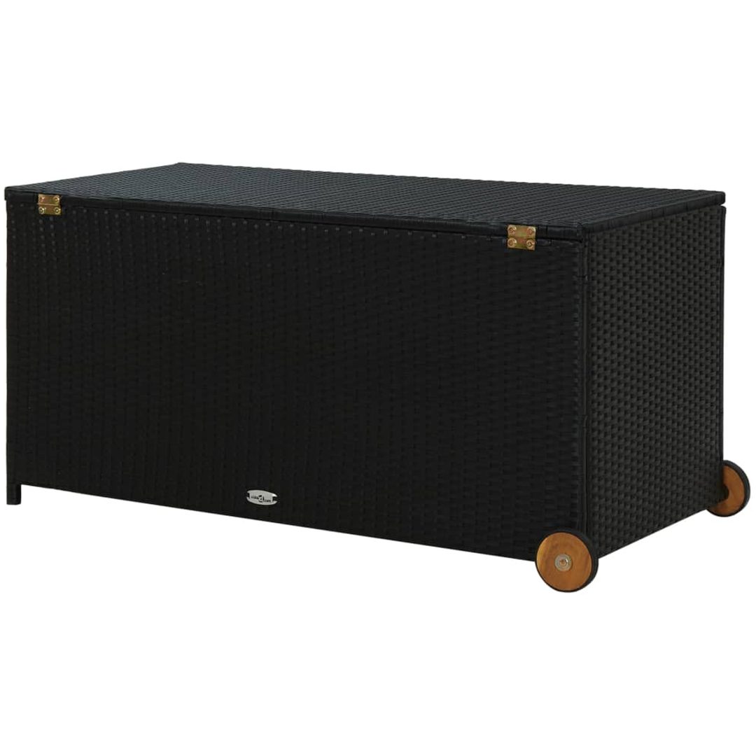 Dynbox svart 120x65x61 cm konstrotting vidaXL – bild 5