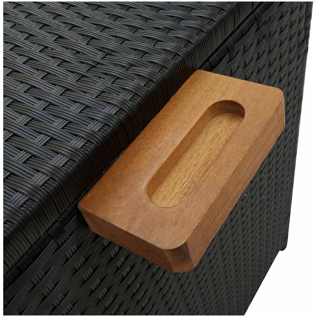 Dynbox svart 120x65x61 cm konstrotting vidaXL – bild 8