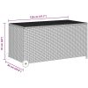 Dynbox svart 120x65x61 cm konstrotting vidaXL – miniatyr 9