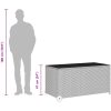 Dynbox svart 120x65x61 cm konstrotting vidaXL – miniatyr 10