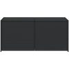 Dynbox svart 283L konstrotting vidaXL 120 x 50 x 56 cm – miniatyr 4