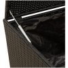 Dynbox svart 283L konstrotting vidaXL 120 x 50 x 56 cm – miniatyr 8