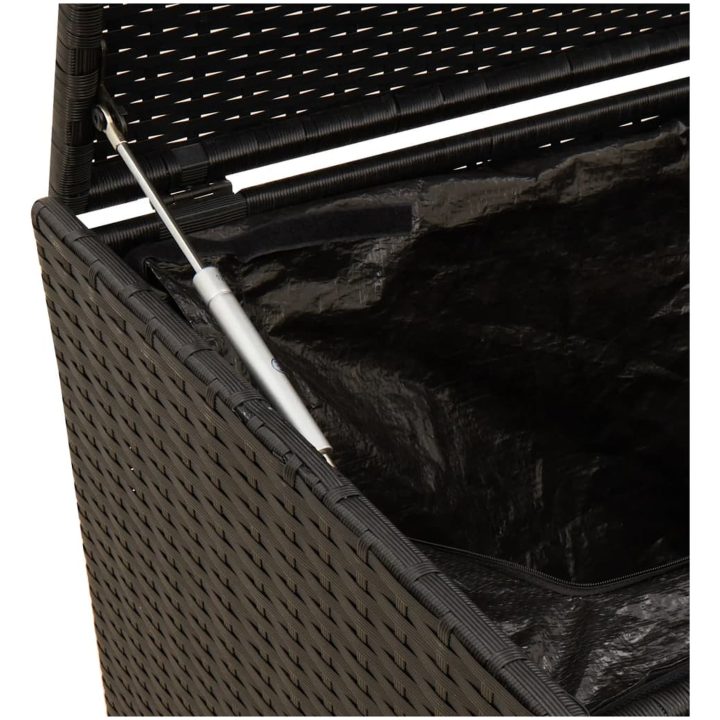 Dynbox svart 283L konstrotting vidaXL 120 x 50 x 56 cm – bild 8