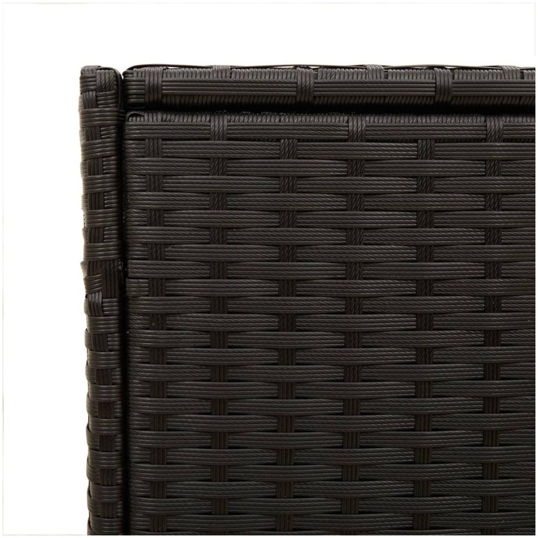 Dynbox svart 283L konstrotting vidaXL 120 x 50 x 56 cm – bild 9