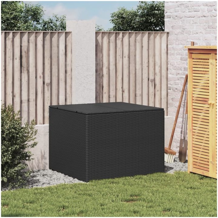 Dynbox svart 291L konstrotting vidaXL 80 x 75 x 59 cm – bild 3