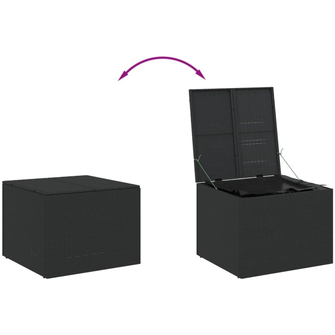 Dynbox svart 291L konstrotting vidaXL 80 x 75 x 59 cm – bild 7