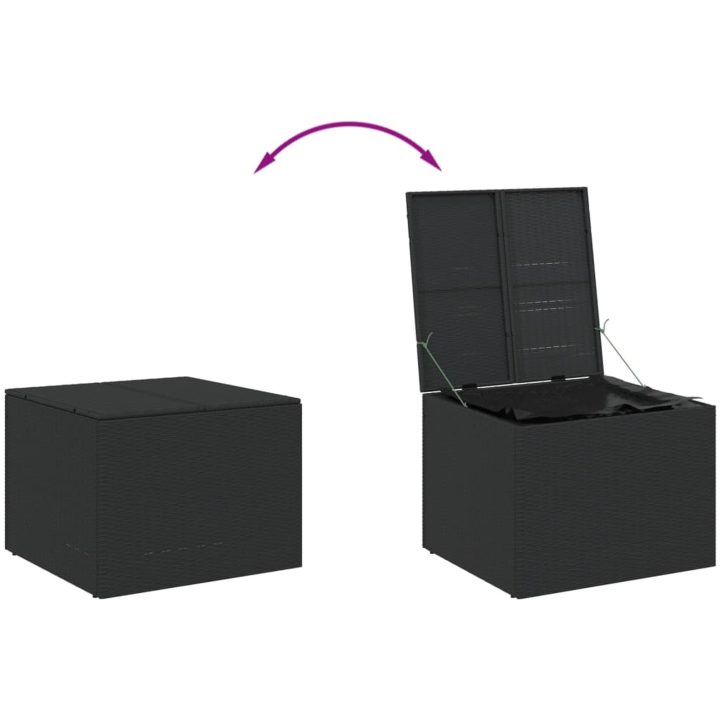 Dynbox svart 291L konstrotting vidaXL 80 x 75 x 59 cm – bild 7