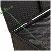 Dynbox svart 291L konstrotting vidaXL 80 x 75 x 59 cm – miniatyr 8