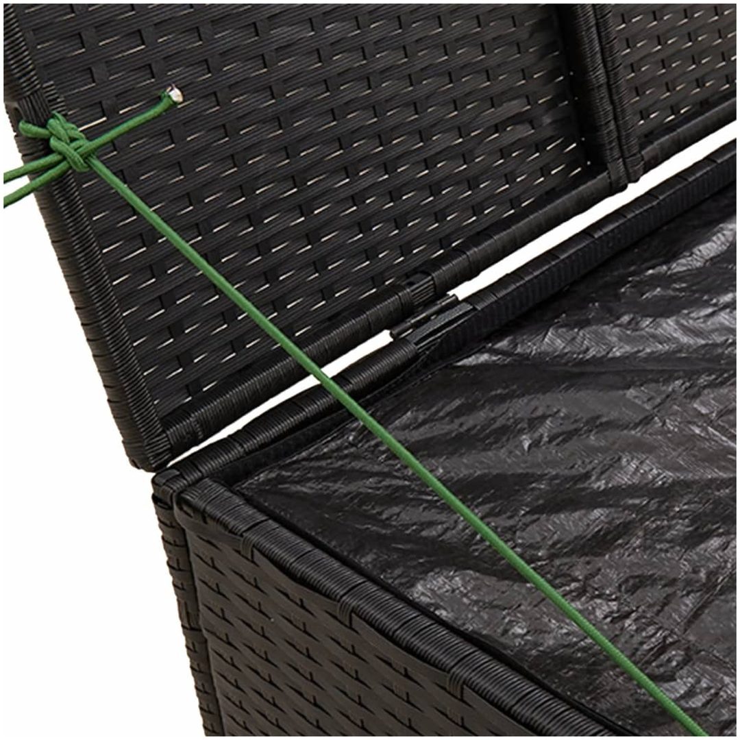 Dynbox svart 291L konstrotting vidaXL 80 x 75 x 59 cm – bild 8