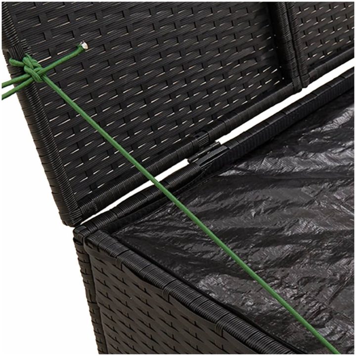Dynbox svart 291L konstrotting vidaXL 80 x 75 x 59 cm – bild 8