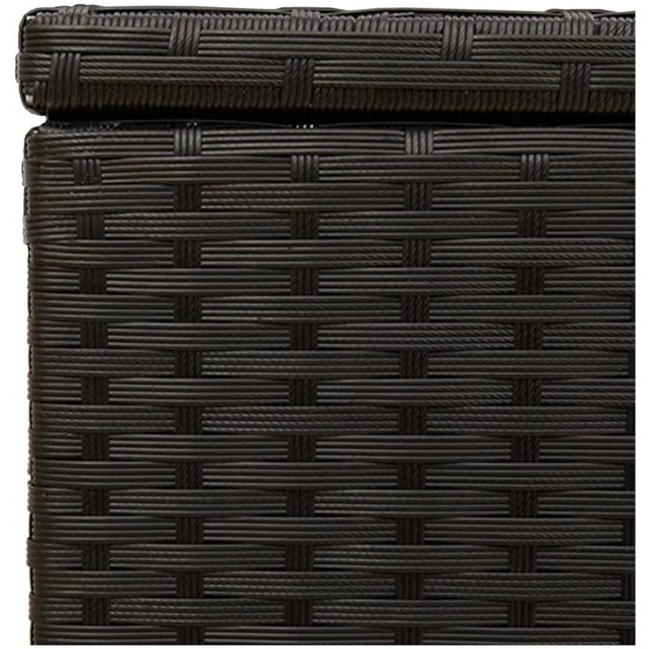 Dynbox svart 291L konstrotting vidaXL 80 x 75 x 59 cm – bild 9