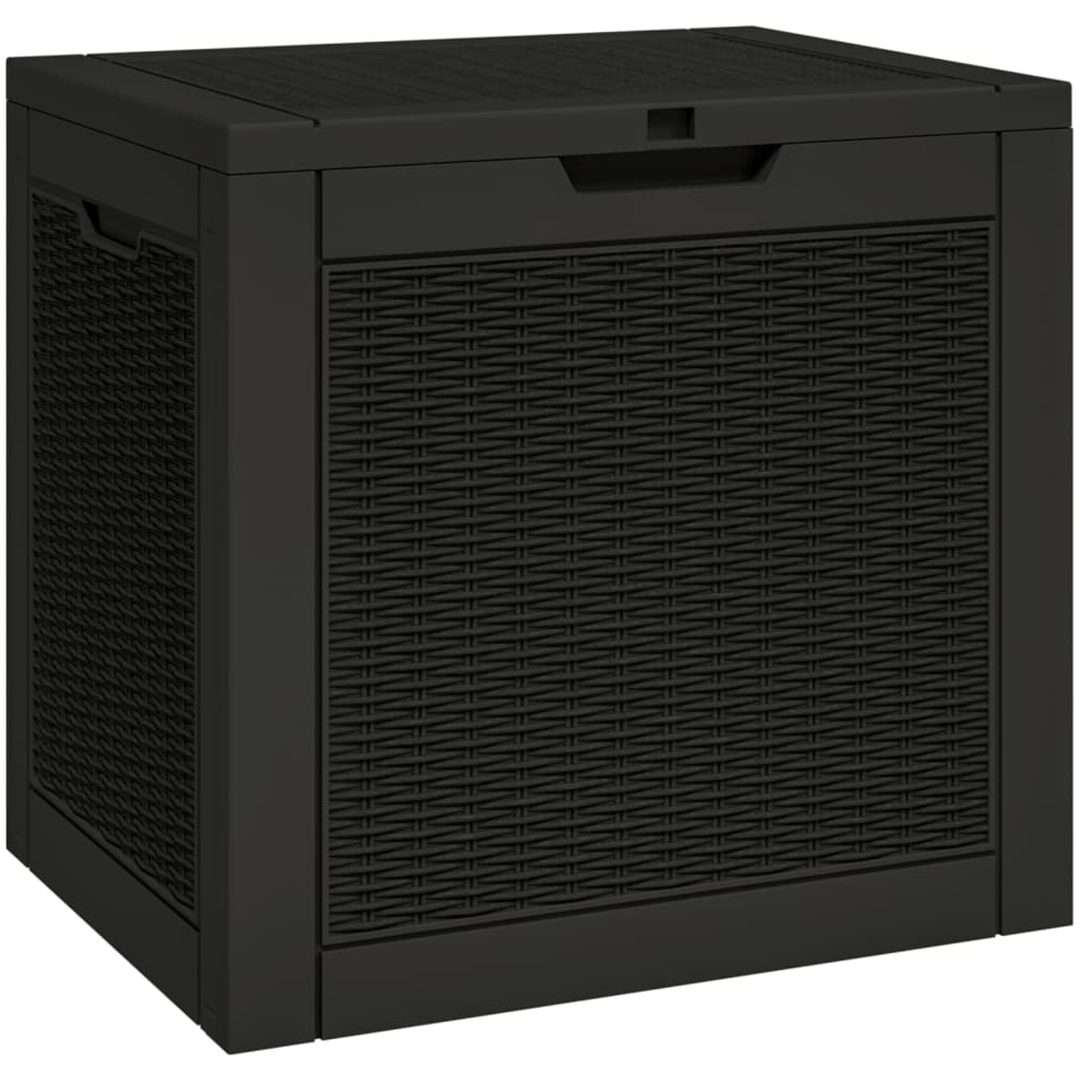 Dynbox svart 55,5x43x53 cm polypropen vidaXL – bild 2