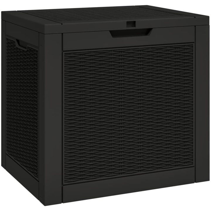 Dynbox svart 55,5x43x53 cm polypropen vidaXL – bild 2