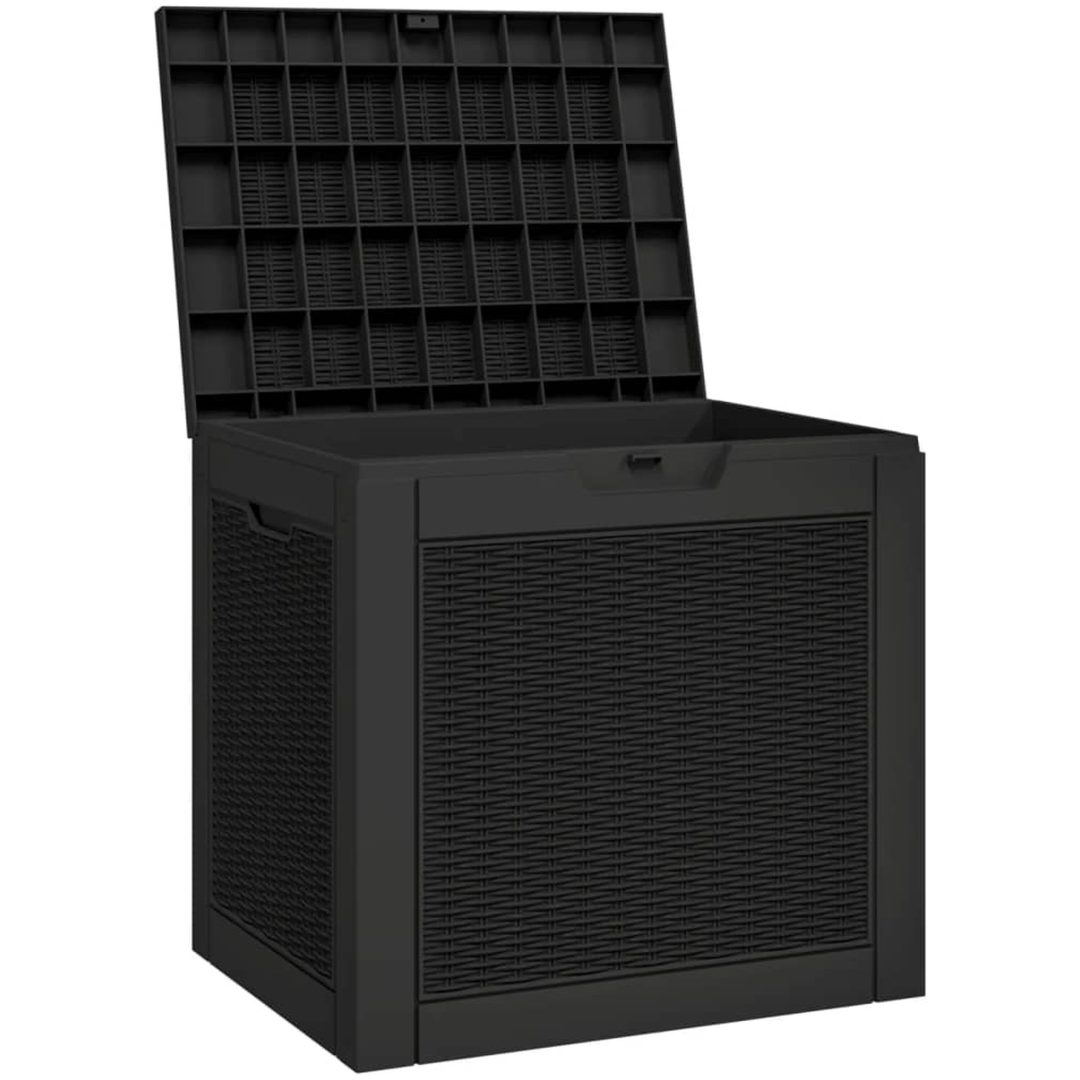 Dynbox svart 55,5x43x53 cm polypropen vidaXL – bild 4