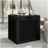 Dynbox svart 55,5x43x53 cm polypropen vidaXL – miniatyr 1