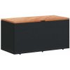 Dynbox svart konstrotting akaciaträ vidaXL 110 x 50 x 54 cm – miniatyr 2