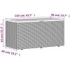 Dynbox svart konstrotting akaciaträ vidaXL 110 x 50 x 54 cm – miniatyr 12