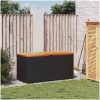 Dynbox svart konstrotting akaciaträ vidaXL 110 x 50 x 54 cm – miniatyr 3