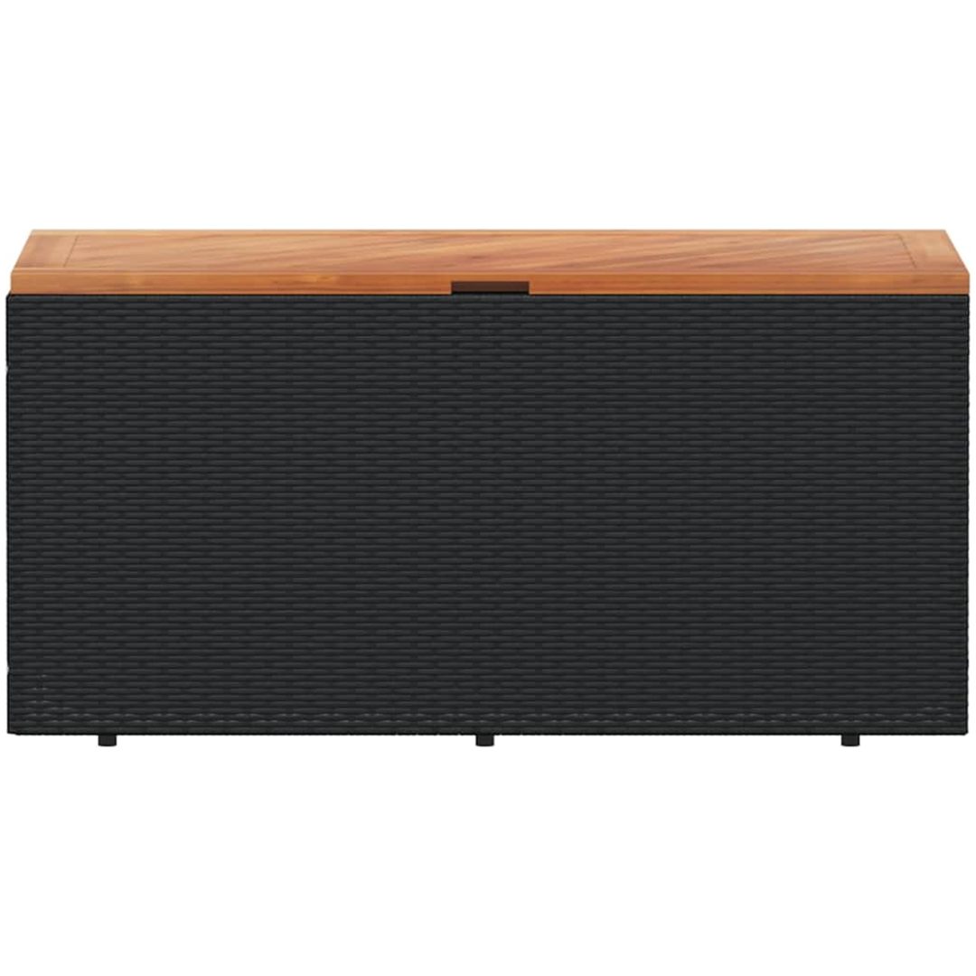Dynbox svart konstrotting akaciaträ vidaXL 110 x 50 x 54 cm – bild 4