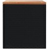 Dynbox svart konstrotting akaciaträ vidaXL 110 x 50 x 54 cm – miniatyr 5
