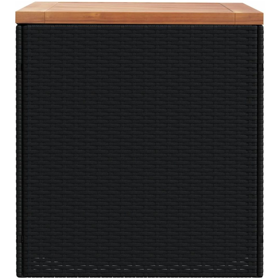 Dynbox svart konstrotting akaciaträ vidaXL 110 x 50 x 54 cm – bild 5