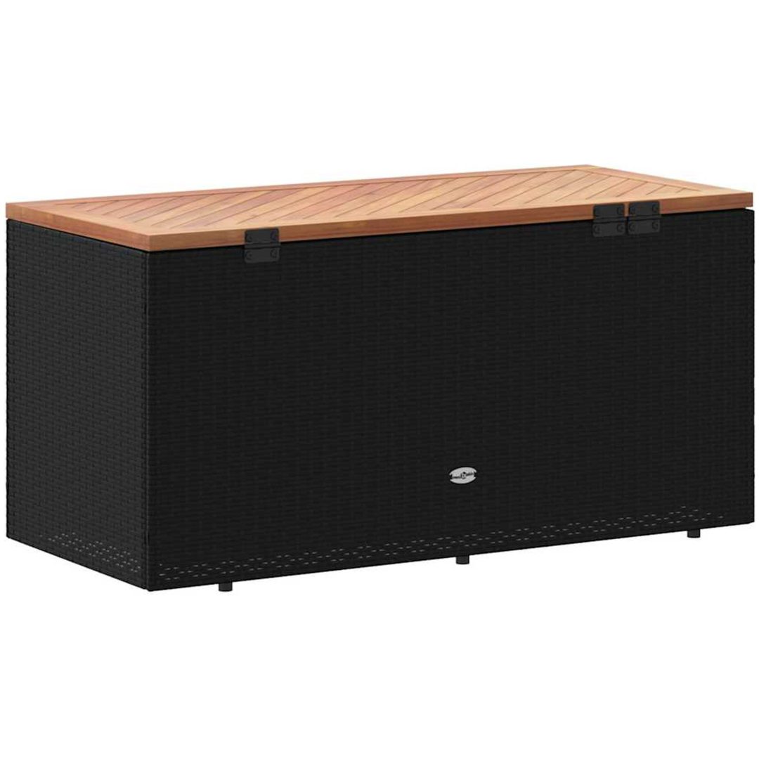 Dynbox svart konstrotting akaciaträ vidaXL 110 x 50 x 54 cm – bild 6