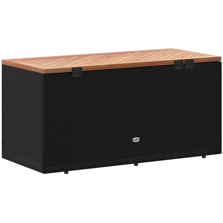 Dynbox svart konstrotting akaciaträ vidaXL 110 x 50 x 54 cm – bild 6