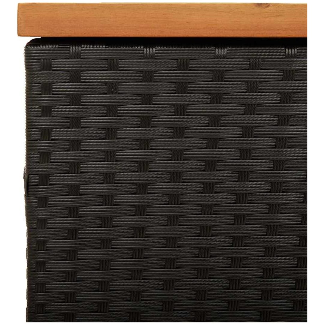 Dynbox svart konstrotting akaciaträ vidaXL 110 x 50 x 54 cm – bild 9