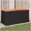 Dynbox svart konstrotting akaciaträ vidaXL 110 x 50 x 54 cm – miniatyr 1