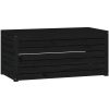 Dynbox svart massiv furu vidaXL 101 x 50.5 x 46.5 cm – miniatyr 2