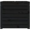 Dynbox svart massiv furu vidaXL 101 x 50.5 x 46.5 cm – miniatyr 7