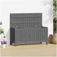 Dynbox svart massiv furu vidaXL
