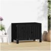 Dynbox svart massiv furu vidaXL 76 x 42.5 x 54 cm – miniatyr 3