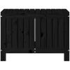 Dynbox svart massiv furu vidaXL 76 x 42.5 x 54 cm – miniatyr 6