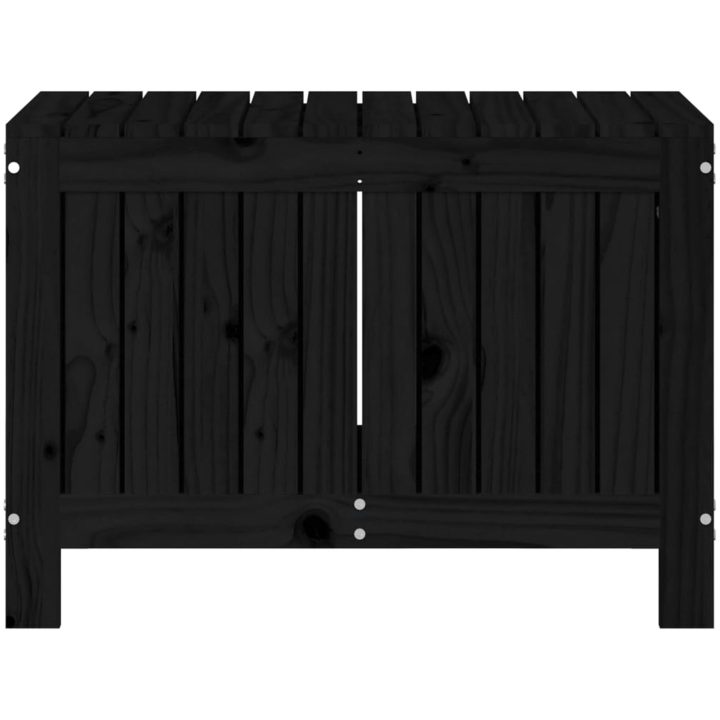 Dynbox svart massiv furu vidaXL 76 x 42.5 x 54 cm – bild 6