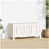 Dynbox vit massiv furu vidaXL 108 x 42.5 x 54 cm – miniatyr 3