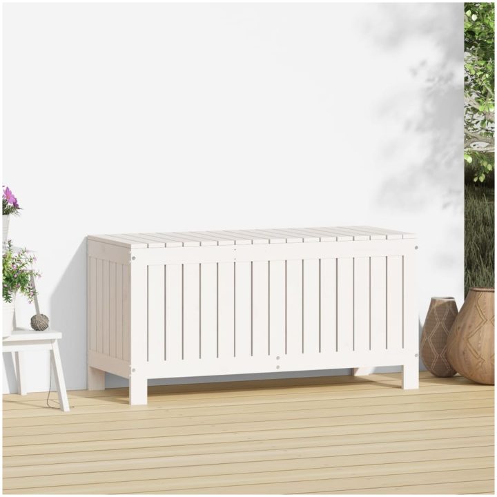 Dynbox vit massiv furu vidaXL 108 x 42.5 x 54 cm – bild 3