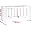 Dynbox vit massiv furu vidaXL 108 x 42.5 x 54 cm – miniatyr 10
