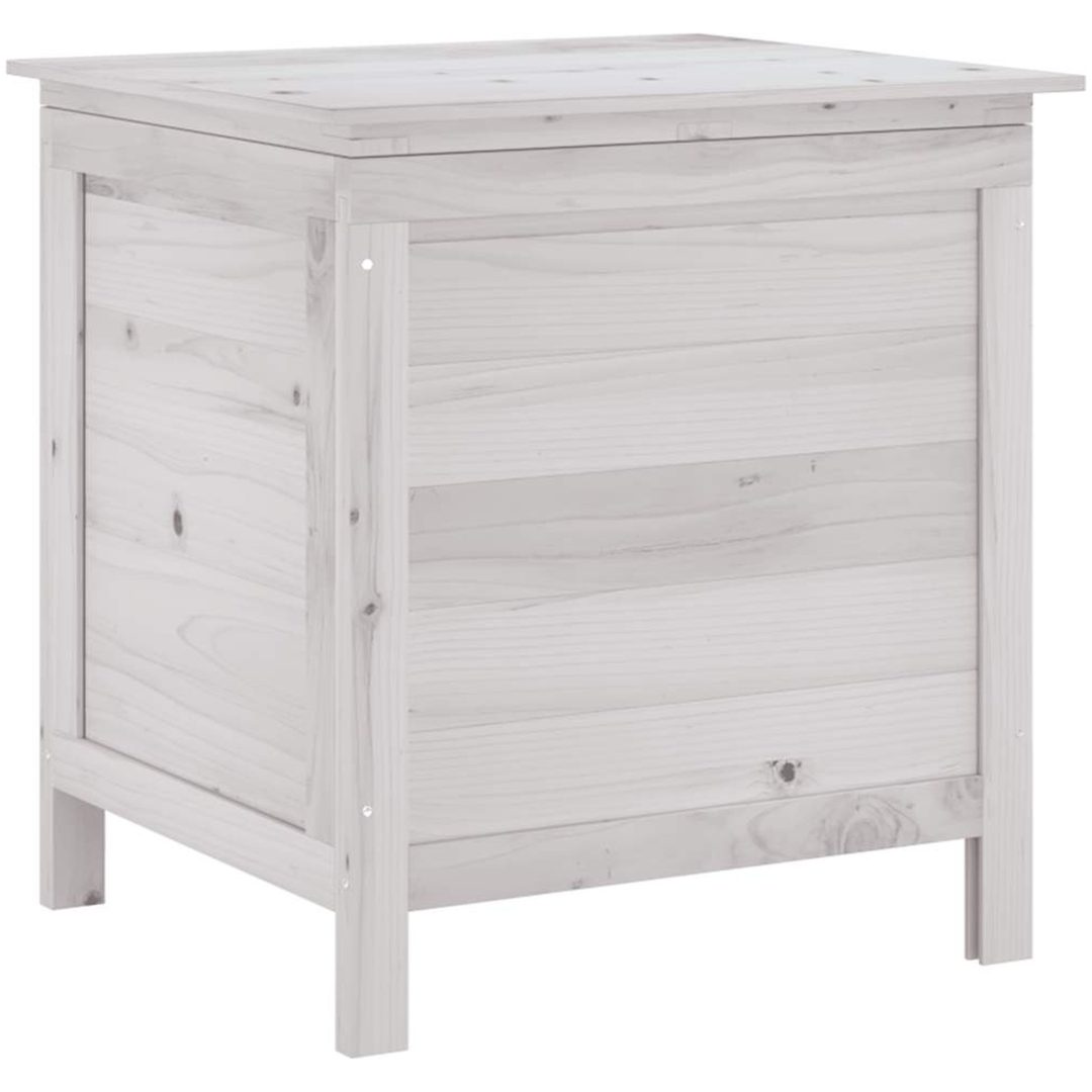 Dynbox vit massivt granträ vidaXL 50 x 49 x 56.5 cm – bild 2