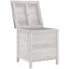 Dynbox vit massivt granträ vidaXL 50 x 49 x 56.5 cm – miniatyr 3