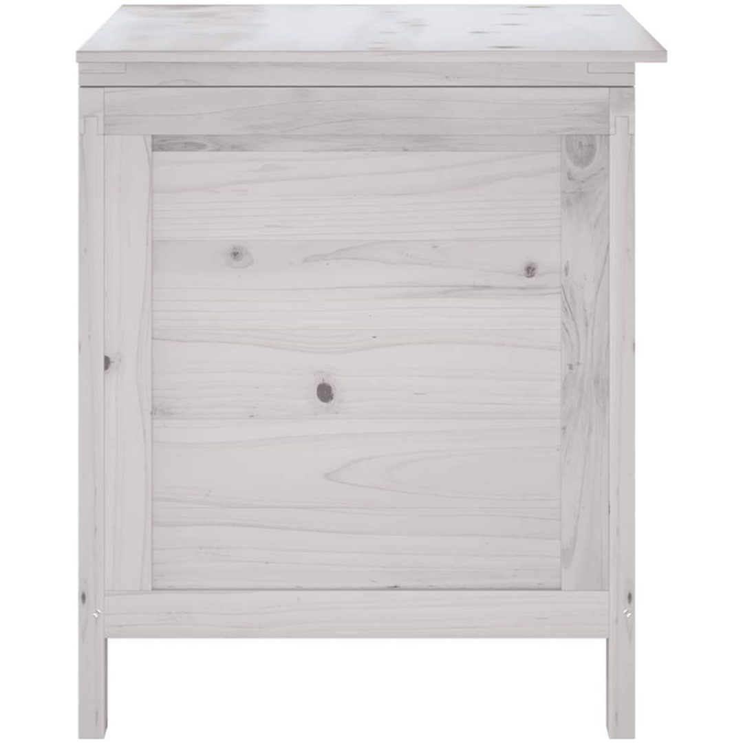 Dynbox vit massivt granträ vidaXL 50 x 49 x 56.5 cm – bild 5