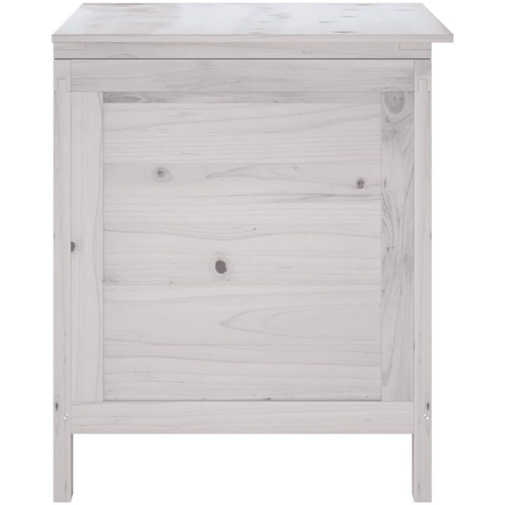 Dynbox vit massivt granträ vidaXL 50 x 49 x 56.5 cm – bild 5