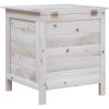 Dynbox vit massivt granträ vidaXL 50 x 49 x 56.5 cm – miniatyr 6
