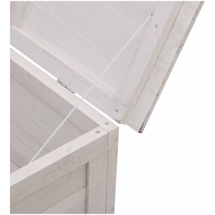Dynbox vit massivt granträ vidaXL 50 x 49 x 56.5 cm – bild 7