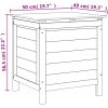 Dynbox vit massivt granträ vidaXL 50 x 49 x 56.5 cm – miniatyr 8