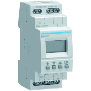 EGN200 Kopplingsur 2-kanaler BLE+RF Hager