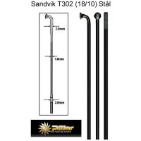 EKER 2/1.8mm SVART L.257mm DoubleButted 72-PACK